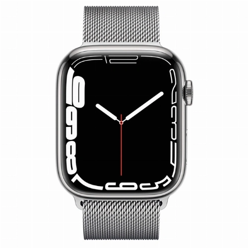 Умные часы Apple Watch Series 7 41 мм Silver Stainless Steel Case with Milanese Loop, серебристый